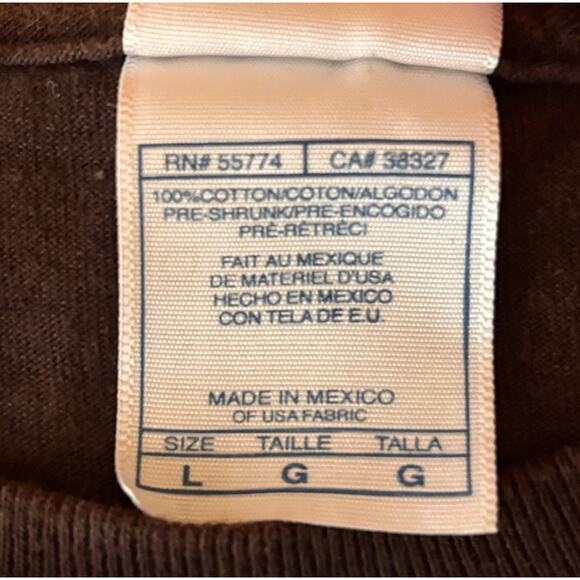 Y2K Vintage Maroon 5 T-Shirt Brown Rainbow Graphic Band Tee Unisex L - Picture 4 of 6